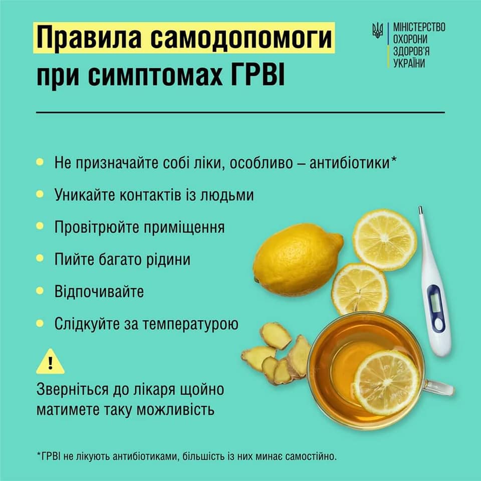 Новини Тернополя - фото з Як попередити ГРВІ та коли варто негайно йти до лікаря (ІНФОГРАФІКА) Немає опису світлини.