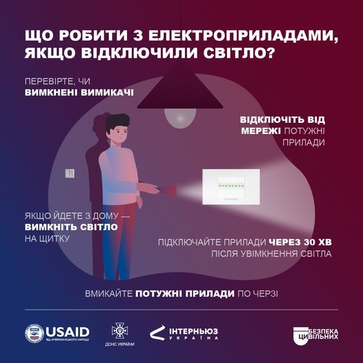 Новини Козятина - фото з Вберегти електроприлади та уникнути пожежі: рекомендації пожежників на випадок відключень світла
