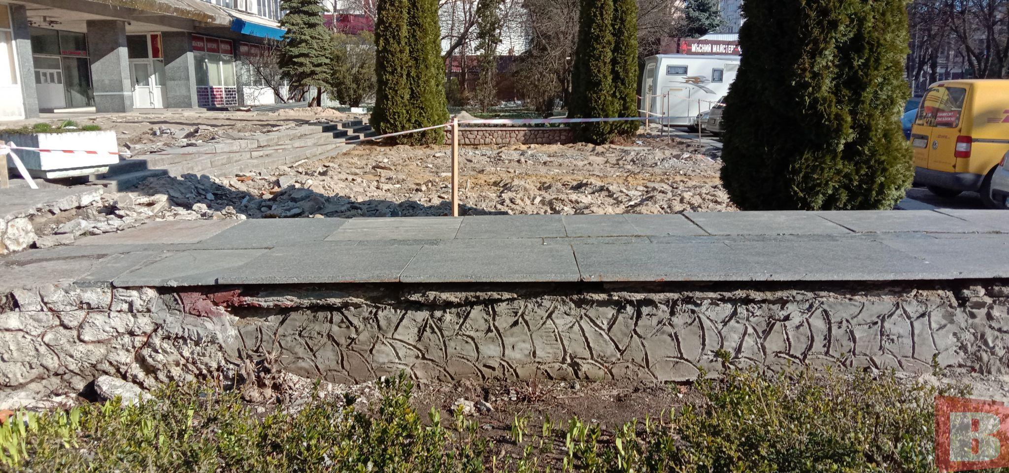 Новини Хмельницького - фото з Територія біля ЦНТЕІ досі розрита. Хто має відновлювати