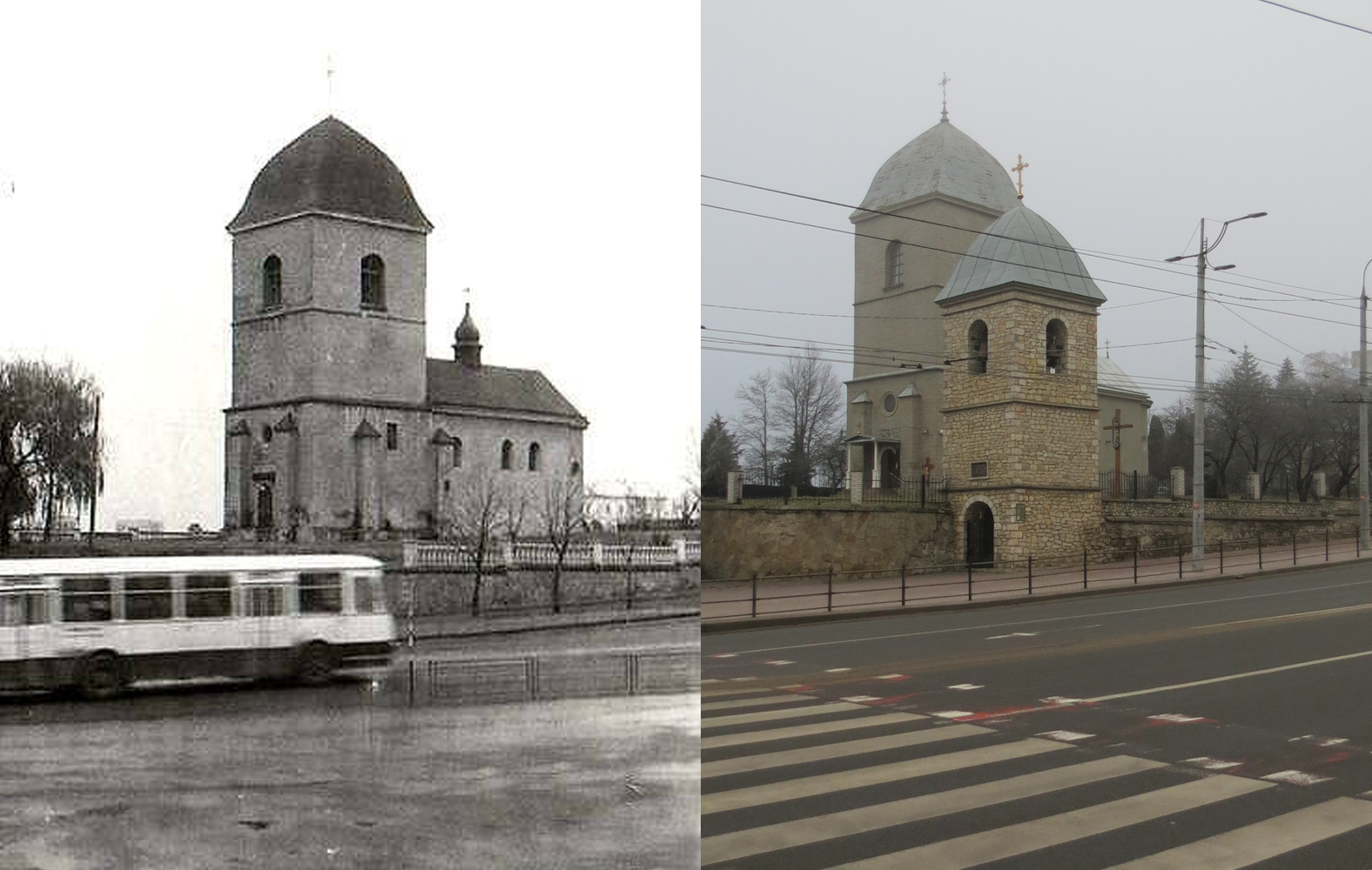 Новини Тернополя - фото з Як змінилась найстаріша церква Тернополя: ми відтворили ретро–фото з одного ракурсу