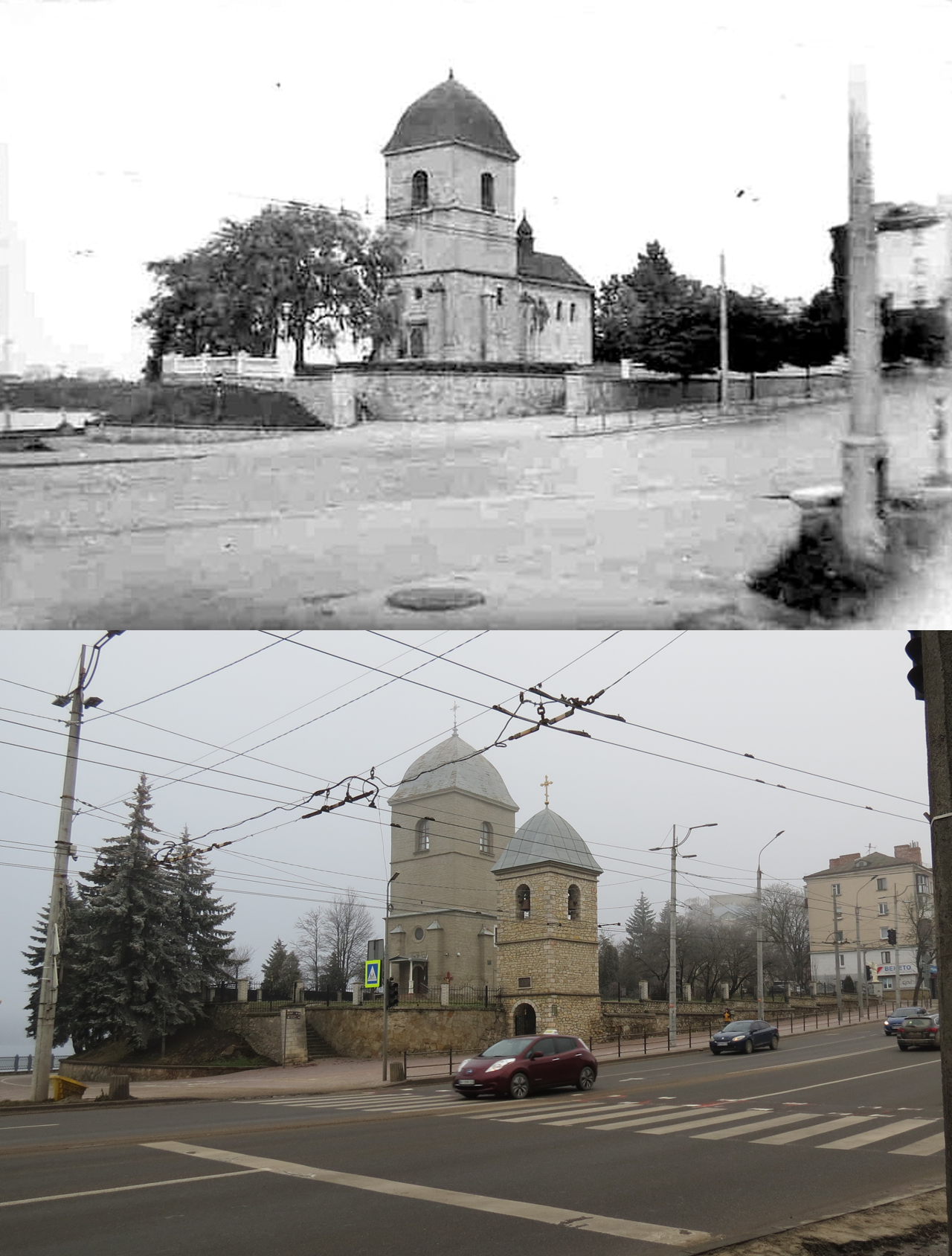 Новини Тернополя - фото з Як змінилась найстаріша церква Тернополя: ми відтворили ретро–фото з одного ракурсу