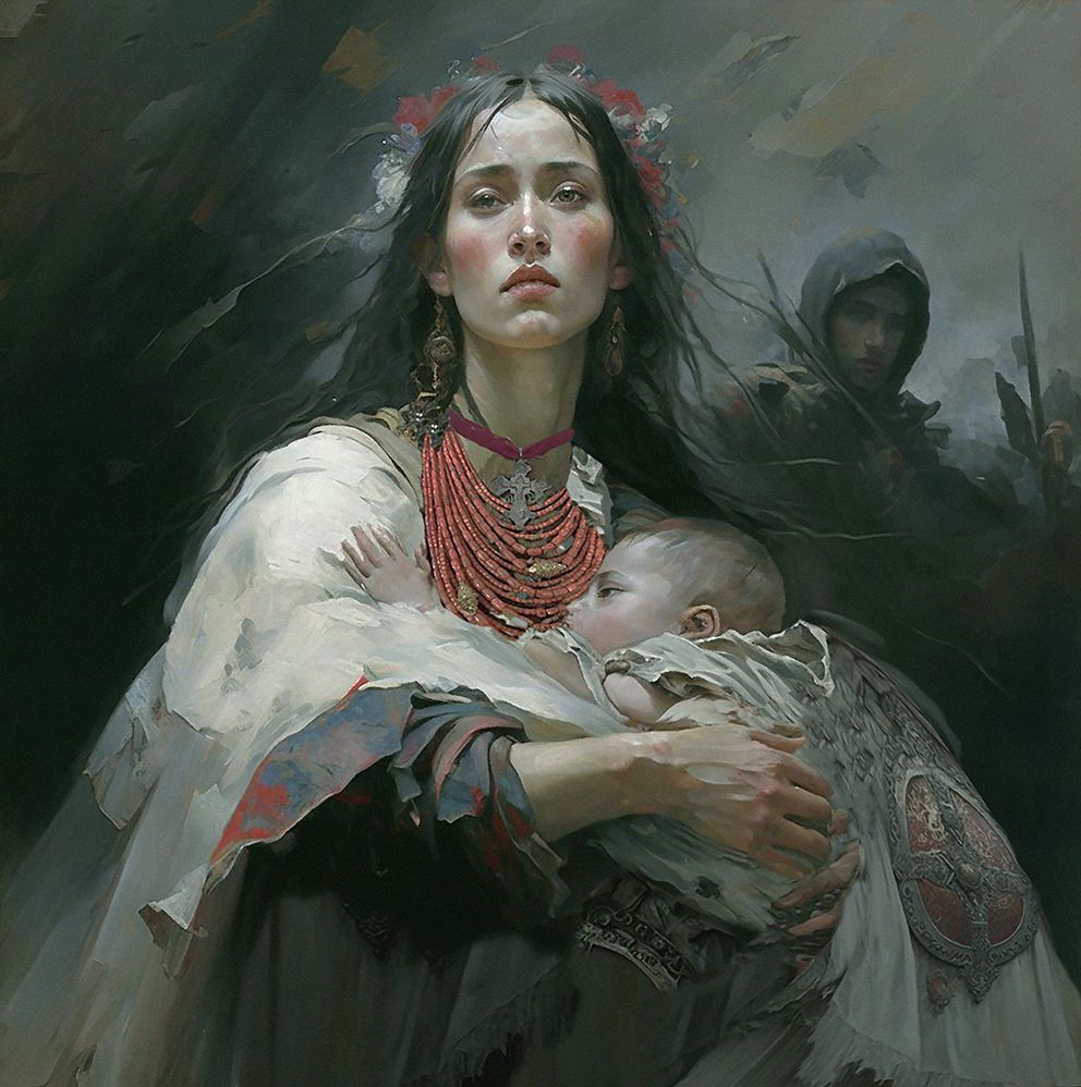 Новини Вінниці - фото з Патріотичні і ліричні. Художник Володимир Козюк створює картини в тандемі зі штучним інтелектом