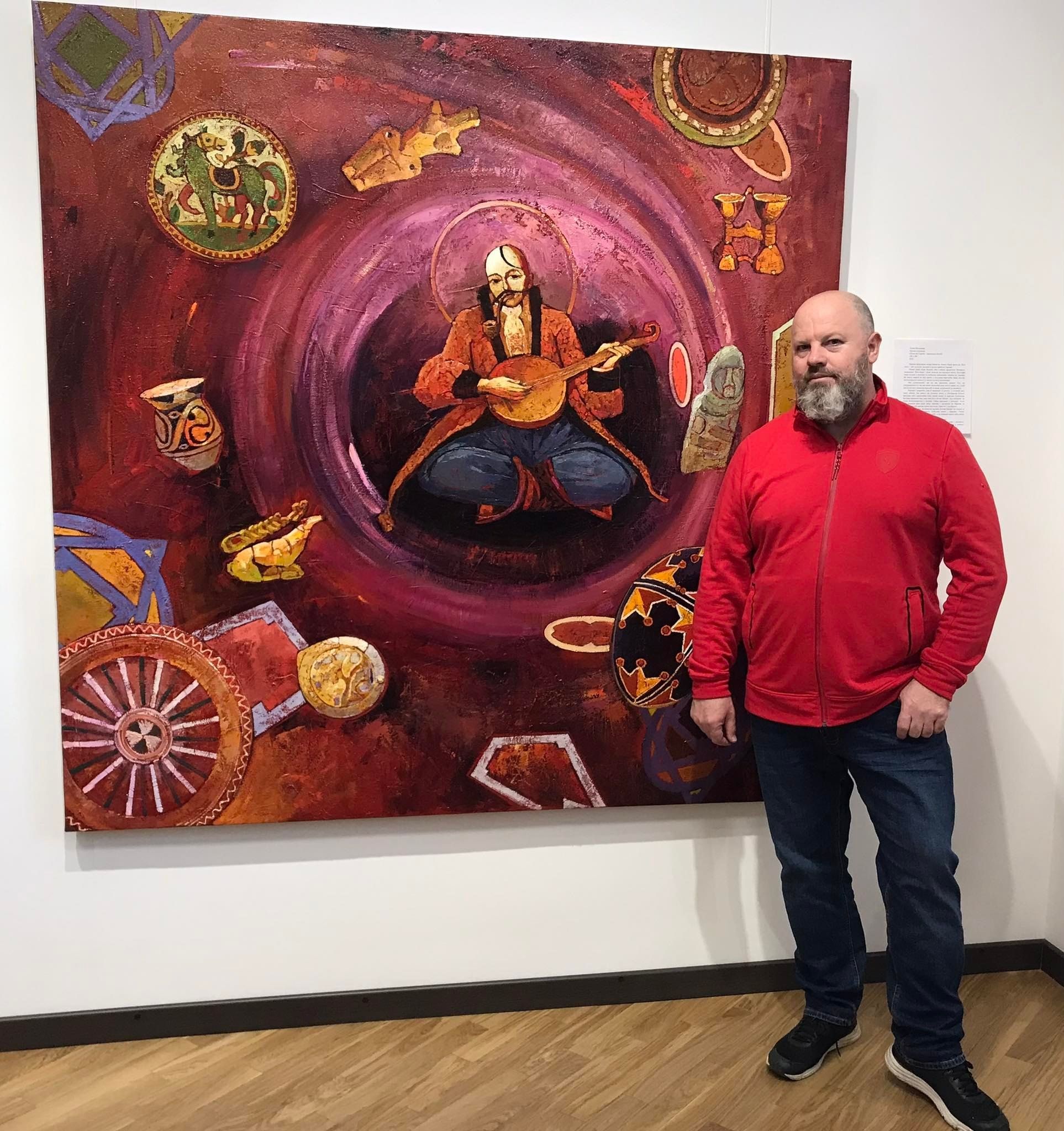 Новини Вінниці - фото з Патріотичні і ліричні. Художник Володимир Козюк створює картини в тандемі зі штучним інтелектом