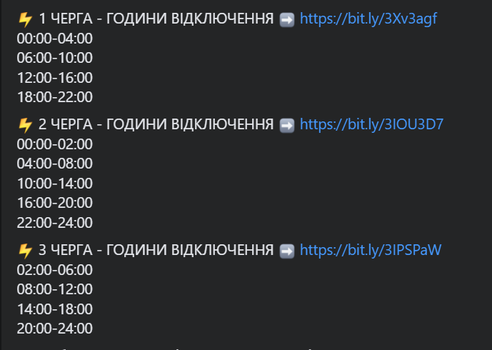 Новини Вінниці - фото з Найліпша ситуація у Житомирі: порівнюємо графіки відключень світла Вінниці та сусідніх областей