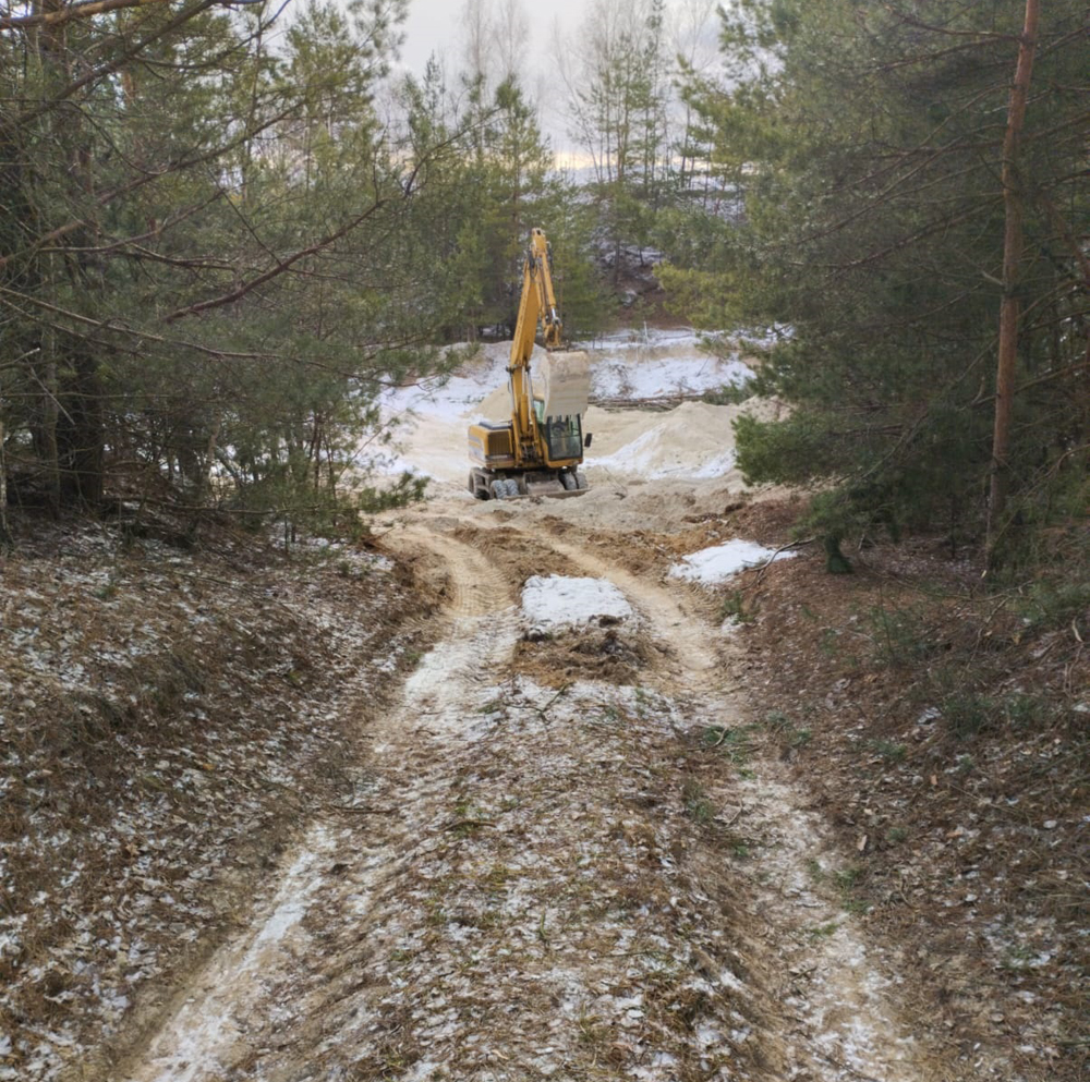 в ємільчинській громаді поліцейські виявили нелегальне видобування піску