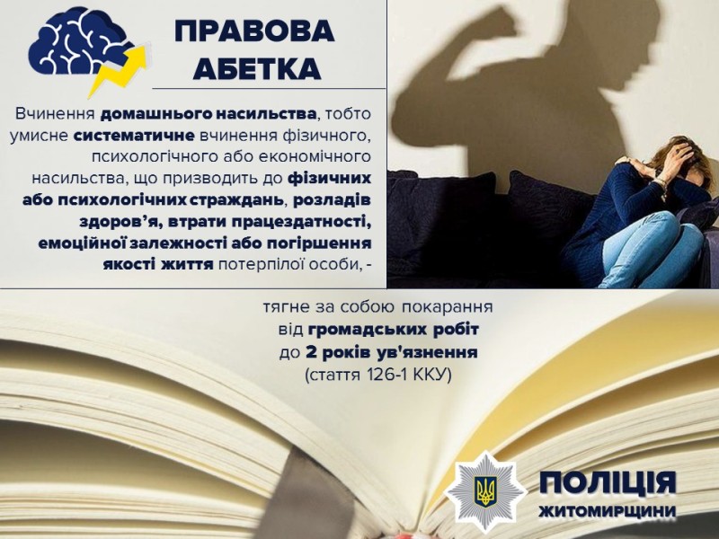 хорошівські поліцейські завершили розслідування домашнього насильства у пулинській громаді: кривднику загрожує ув’язнення