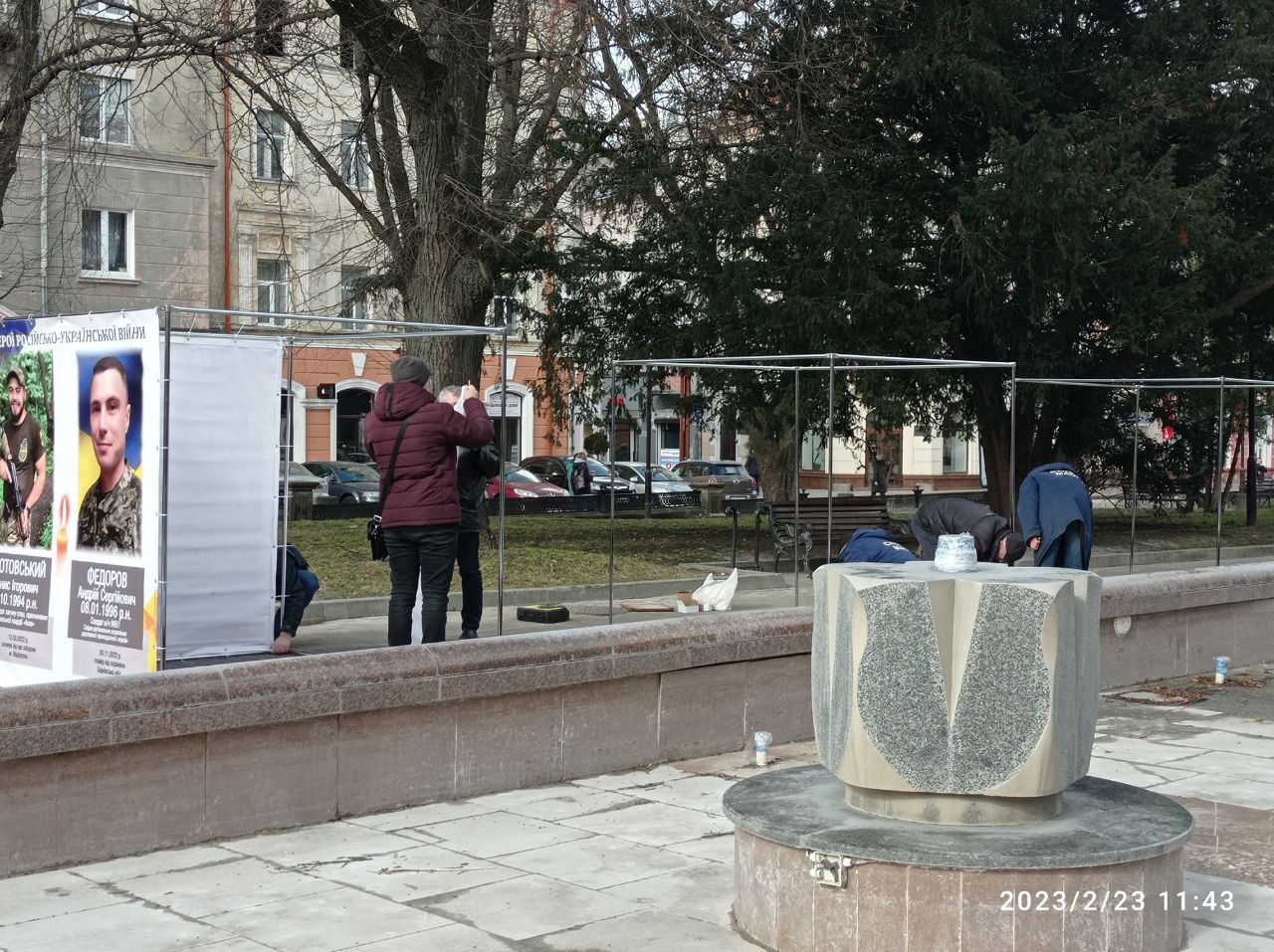 Новини Тернополя - фото з На бульварі Шевченка встановили банери з портретами Героїв, які загинули на війні (ФОТО ДНЯ)