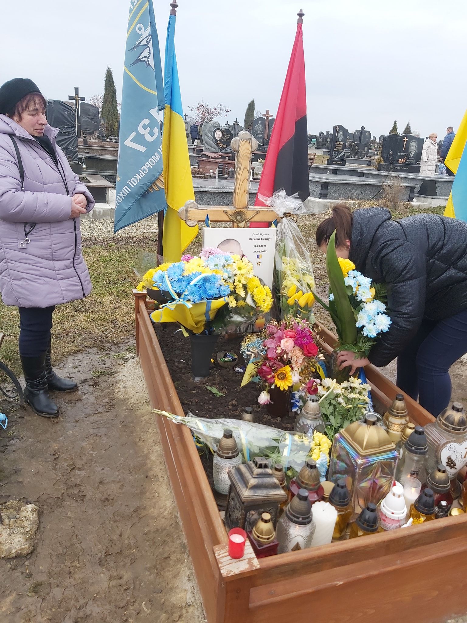 Новини Тернополя - фото з У Бережанах вшанували пам'ять героя Віталія Скакуна, який загинув у перший день війни