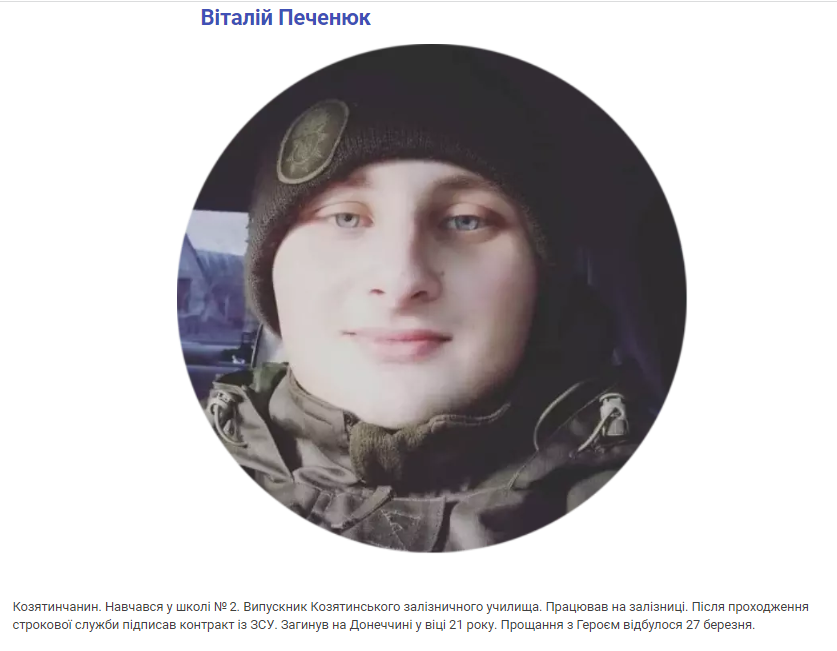 Новини Козятина - фото з Пам'ятаємо. Сьогодні минає рік з дня загибелі наших Героїв — Віталія Печенюка та Артура Венжика