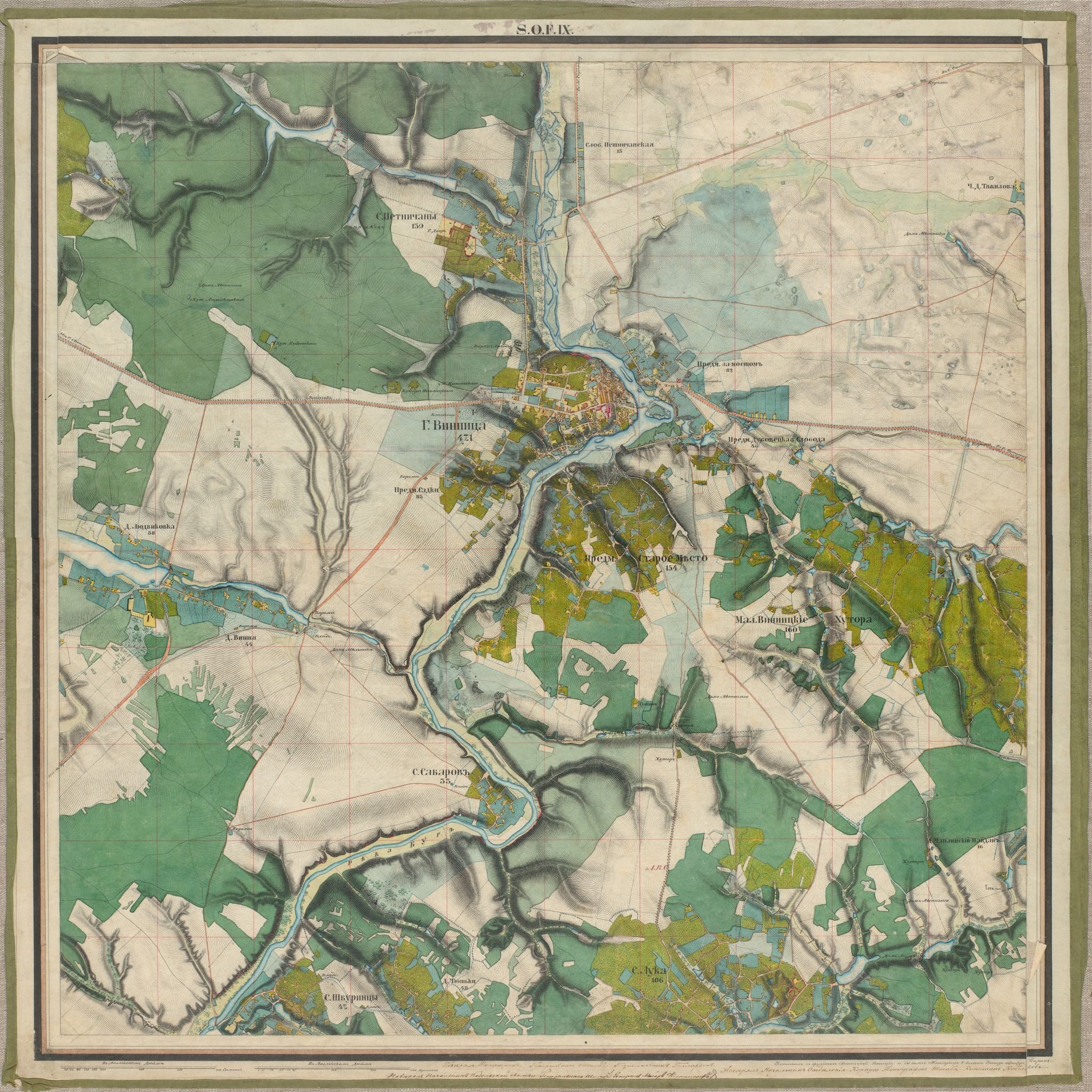 Новини Вінниці - фото з Вінницькі історики опублікували унікальний документ — план міста 1840-х років