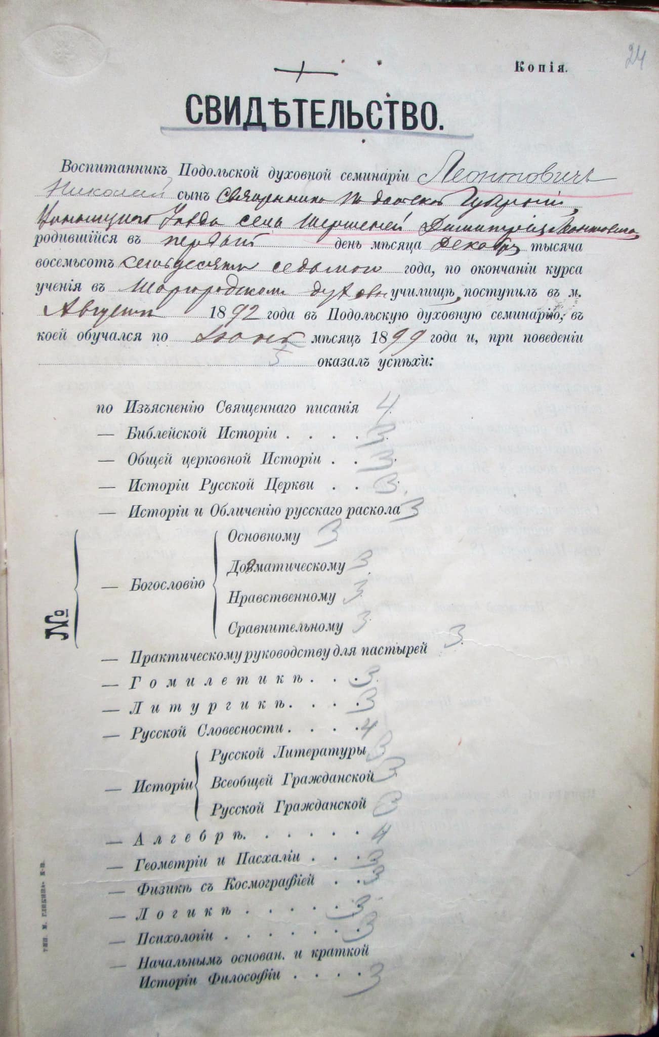 Новини Хмельницького - фото з В архіві Хмельницького знайшли унікальні документи Миколи Леонтовича