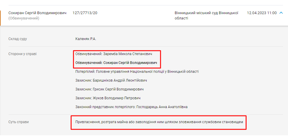 Новини Вінниці - фото з Сокиран і Заремба досі під судом: що з розглядом справи колишніх топ-поліцейських області