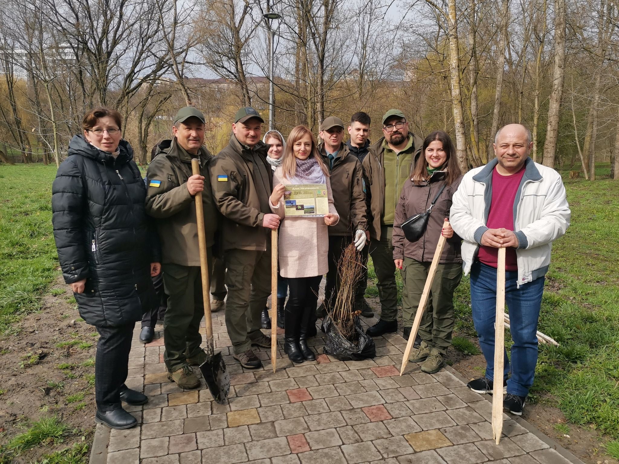 Новини Тернополя - фото з У тернопільському парку «Сопільче» висадили дубову алею
