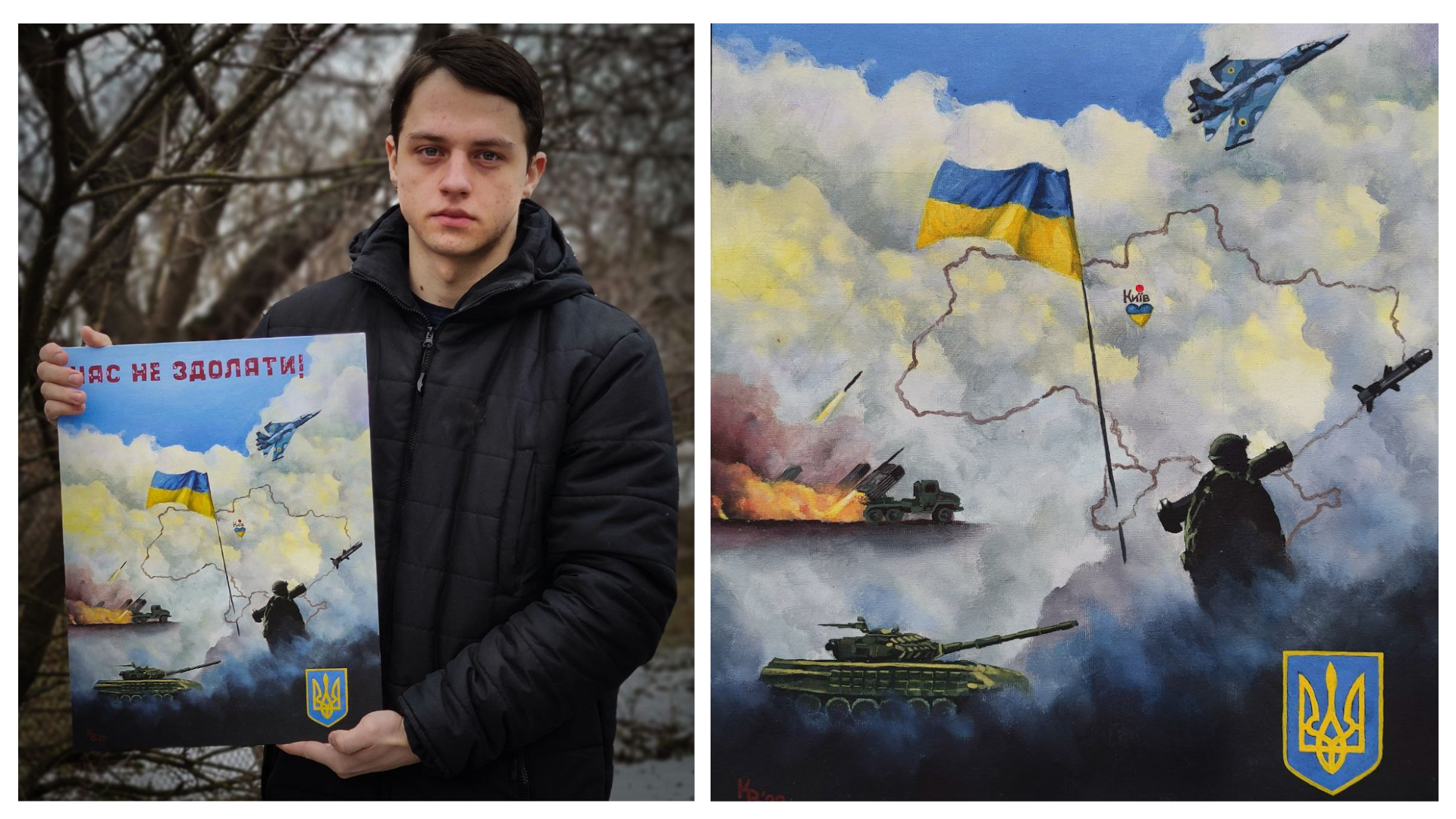 Новини Тернополя - фото з У 20 років об’їздив усю лінію фронту. Художник з Кременця розповів про свою волонтерську місію