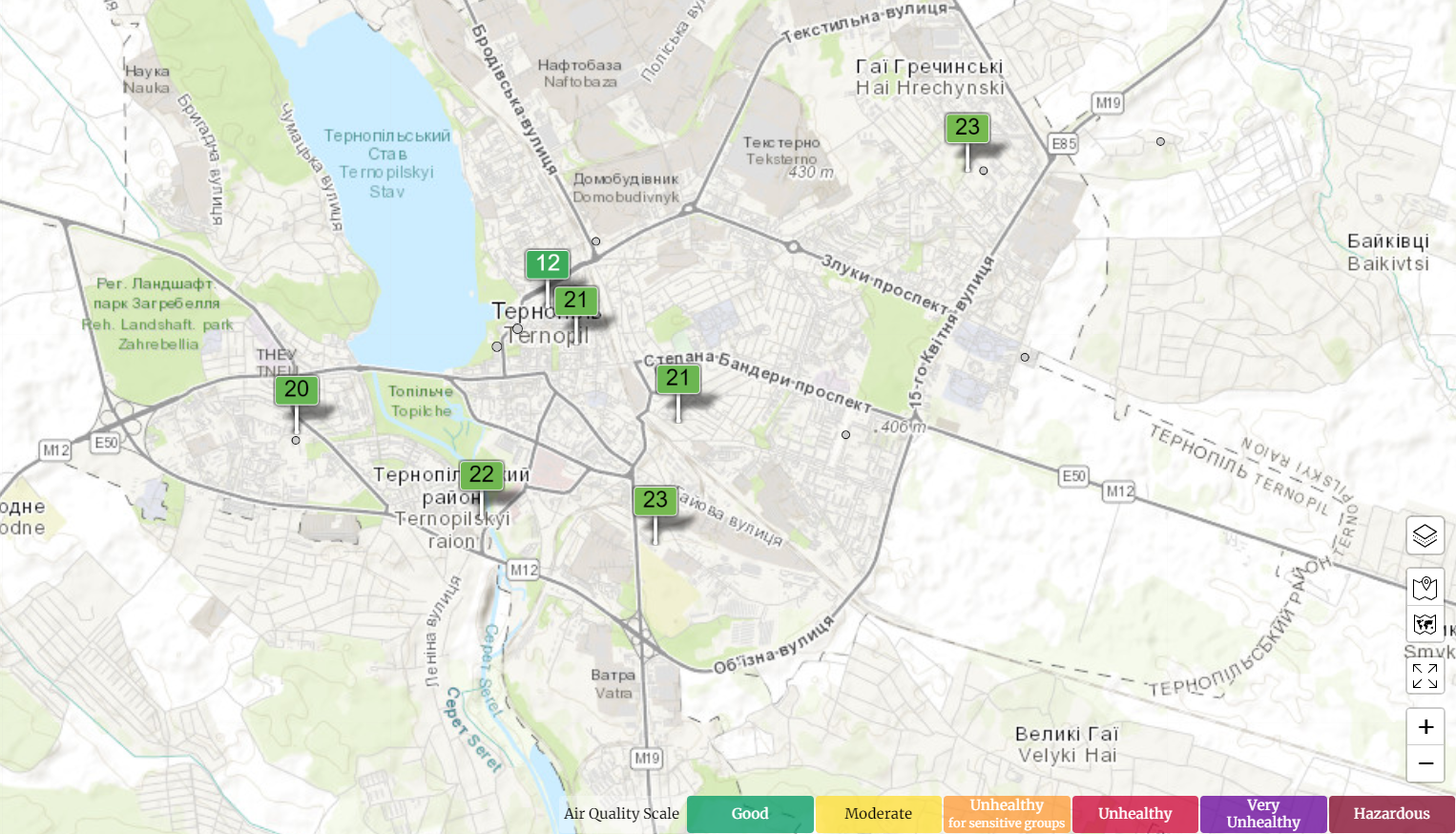 Новини Тернополя - фото з Перевіряти якість повітря, стежити за транспортом і не тільки: що можна робити у додатку для тернополян