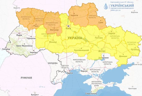 Новини Житомира - фото з Синоптики оголосили II-й рівень небезпечності через сильні заморозки!
