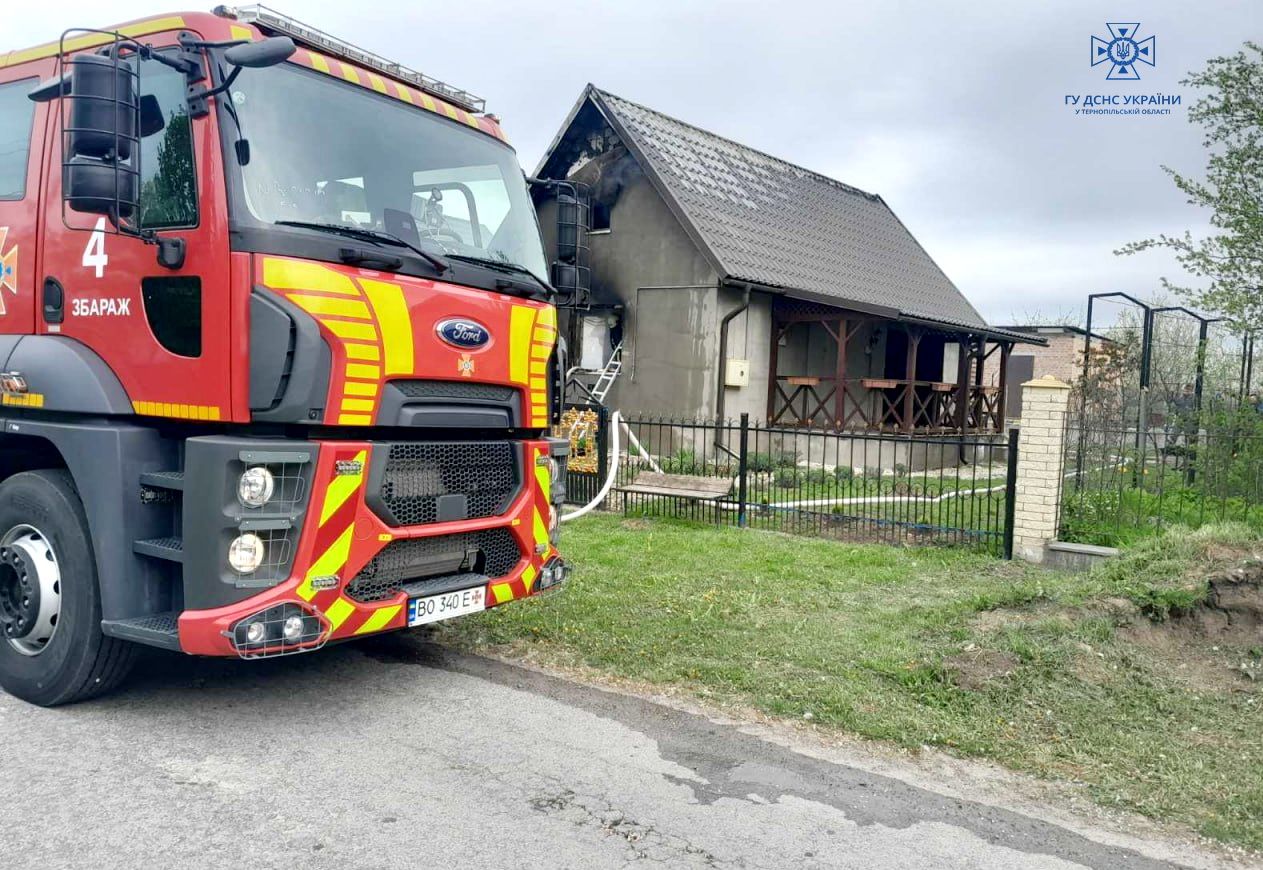 Новини Тернополя - фото з У селі Колодне горів житловий будинок