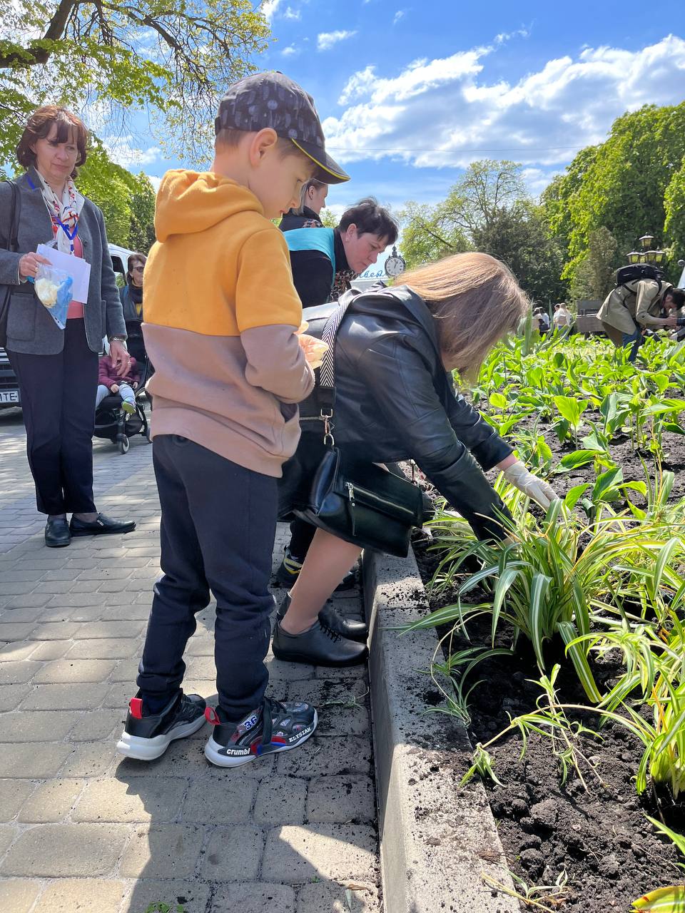 Новини Тернополя - фото з У пам'ять про наших мужніх діток. Матері загиблих Героїв висадили квіти у центрі Тернополя