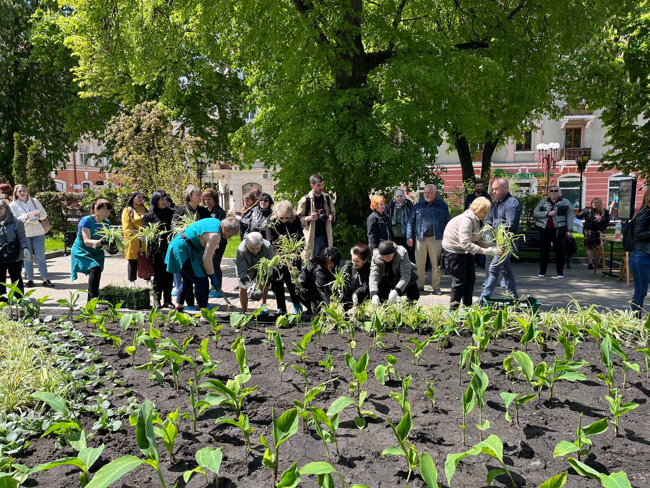 Новини Тернополя - фото з У пам'ять про наших мужніх діток. Матері загиблих Героїв висадили квіти у центрі Тернополя