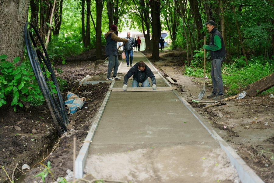 Новини Вінниці - фото з В Тяжилові облаштували батут. Що ще тут зробили у рамках «Бюджету громадських ініціатив»?