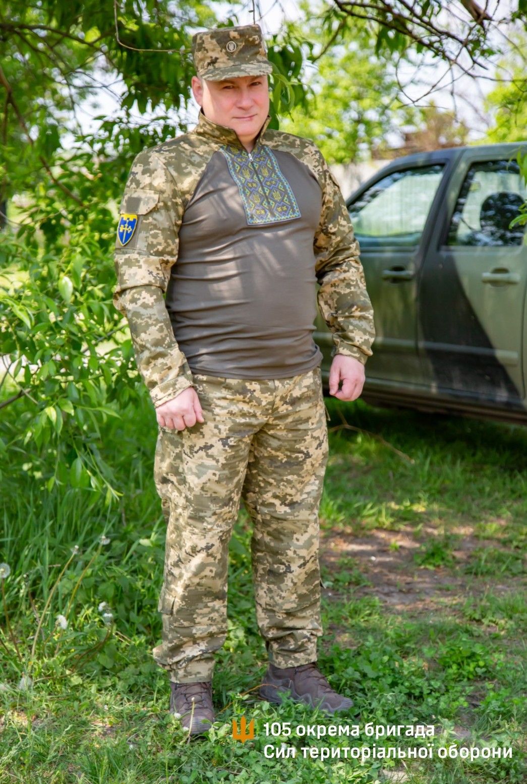 Новини Тернополя - фото з Військові 105-ї бригади ТрО одягнули у свято вишиванки