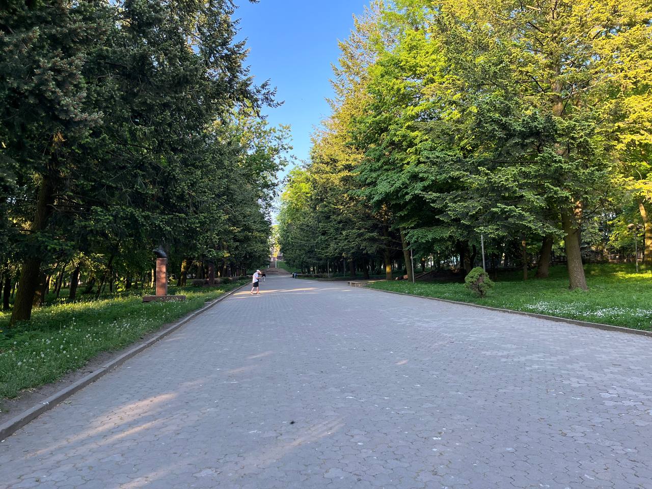 Новини Тернополя - фото з Лавки у фекаліях, полущені тротуари та розбиті ліхтарі: як виглядає Старий парк у Тернополі