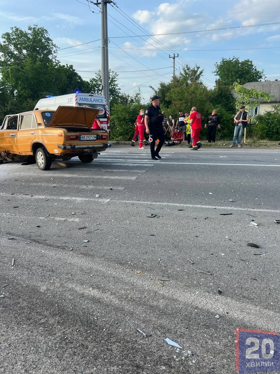 Новини Вінниці - фото з Моторошна ДТП в Гнівані: ВАЗ не розминувся з Volkswagen. Є постраждалі