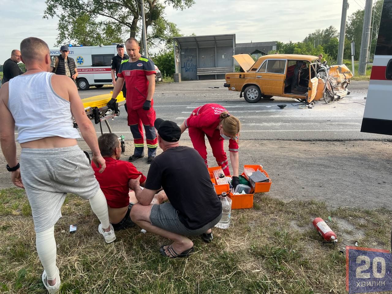 Новини Вінниці - фото з Моторошна ДТП в Гнівані: ВАЗ не розминувся з Volkswagen. Є постраждалі