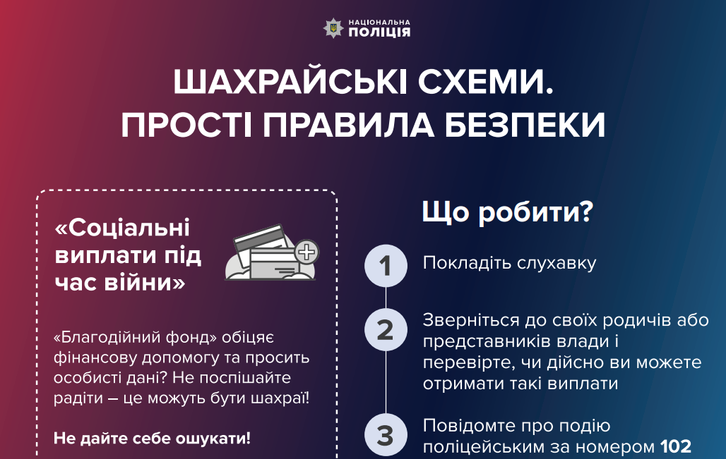 Новини Козятина - фото з Кажуть, що працівники банків або благодійних фондів та виманюють персональні дані. Поради поліції