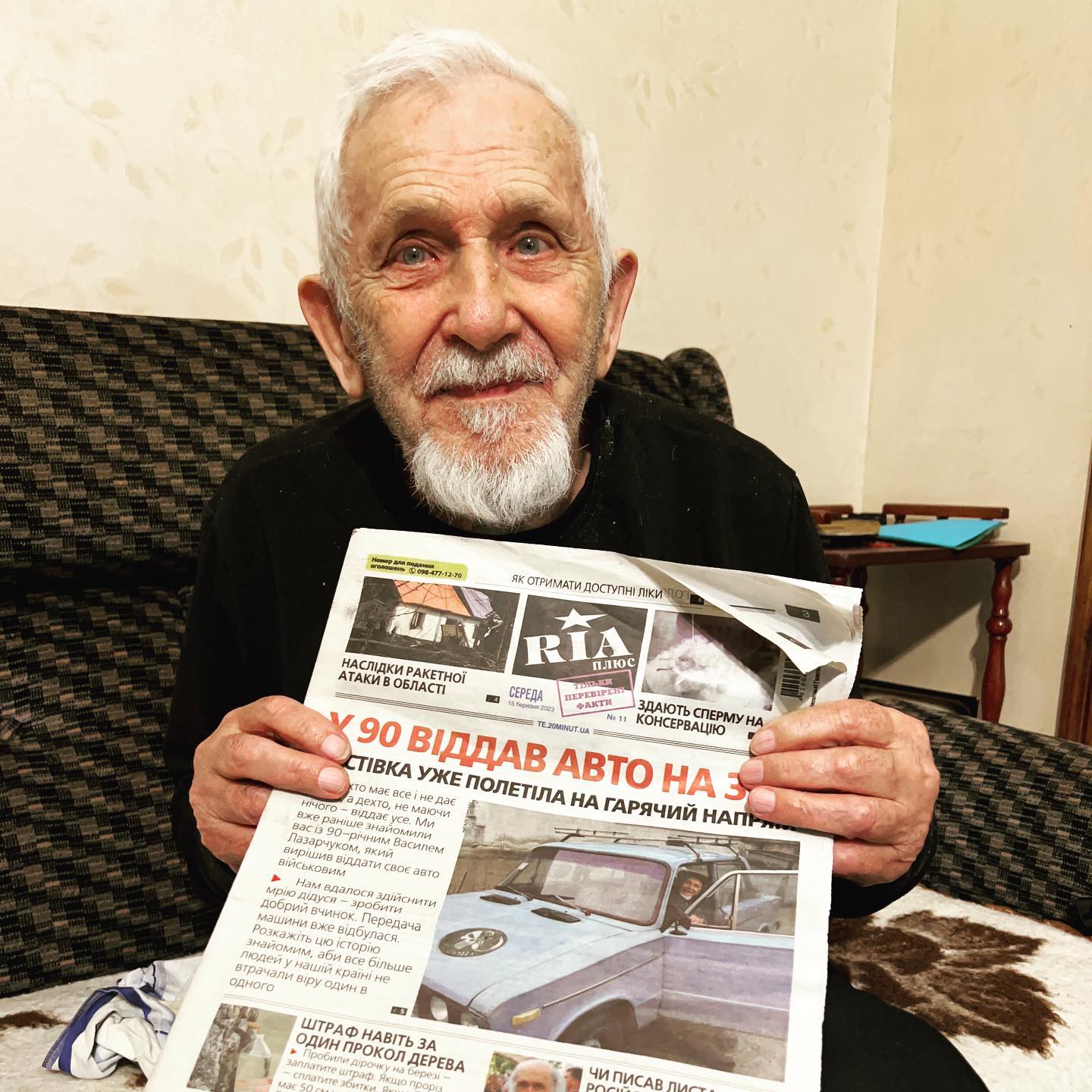 Новини Тернополя - фото з Помер добрий друг редакції та 90-річний волонтер, який віддав своє авто на ЗСУ