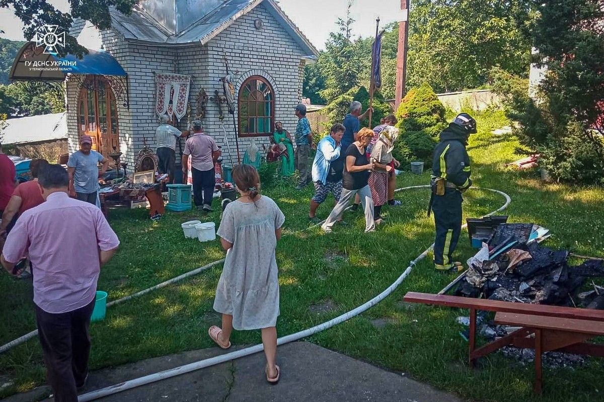 Новини Тернополя - фото з На Тернопільщині горіла церква