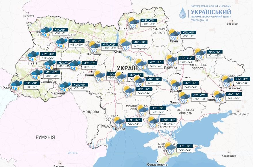 Новини Козятина - фото з Зливи, град та шквальний вітер: в наші області оголосили штормове попередження