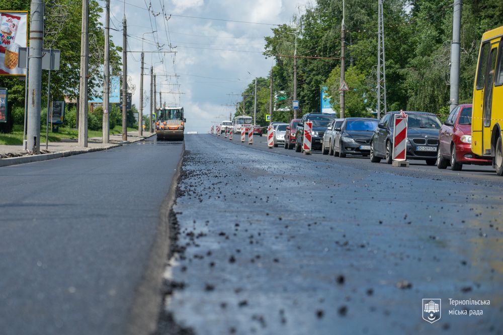 Новини Тернополя - фото з На просп. Степана Бандери триває ремонт дороги — що вже зробили