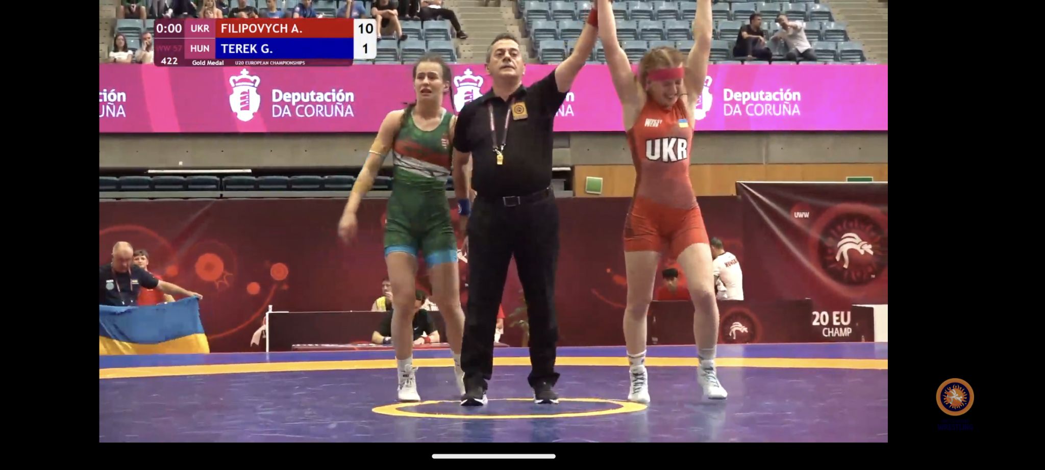 Новини Тернополя - фото з Тернопільська студентка лідирувала на чемпіонаті Європи з боротьби