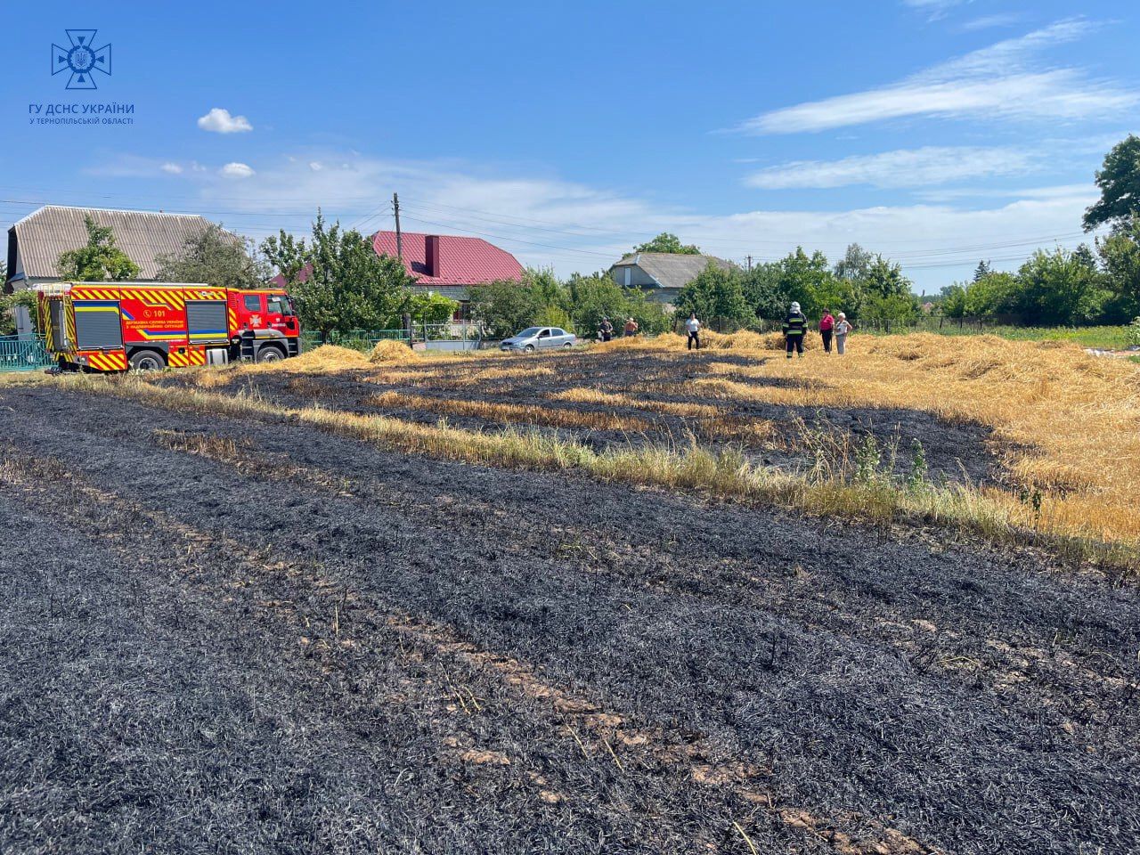 Новини Тернополя - фото з За спалювання сухої трави оштрафували ланівчанина