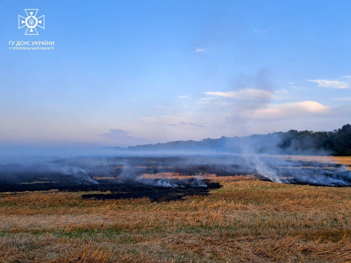Новини Тернополя - фото з На Чортківщині згорів комбайн та гектар соломи