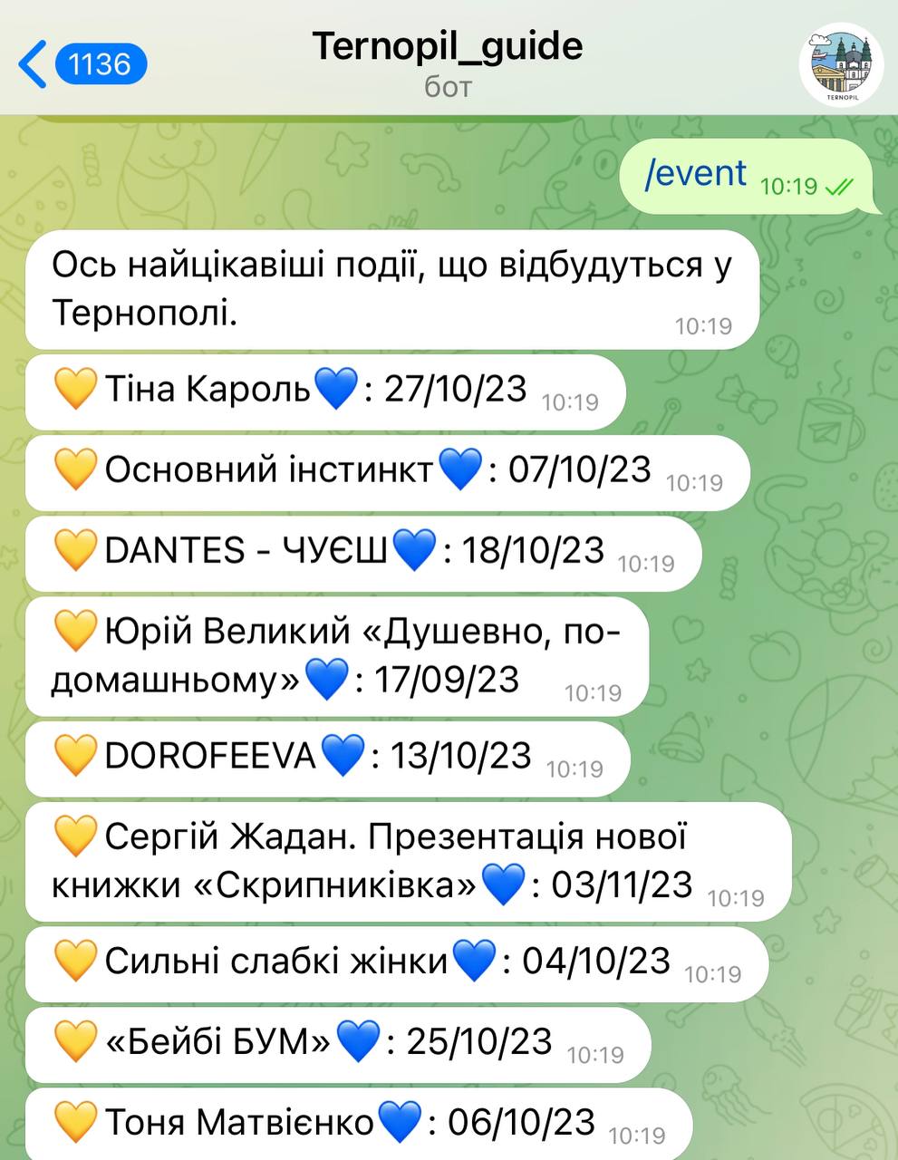 Новини Тернополя - фото з Цікаве та важливе про Тернопіль у кілька кліків: школяр Арсен Горобець створив туристичний бот про рідне місто