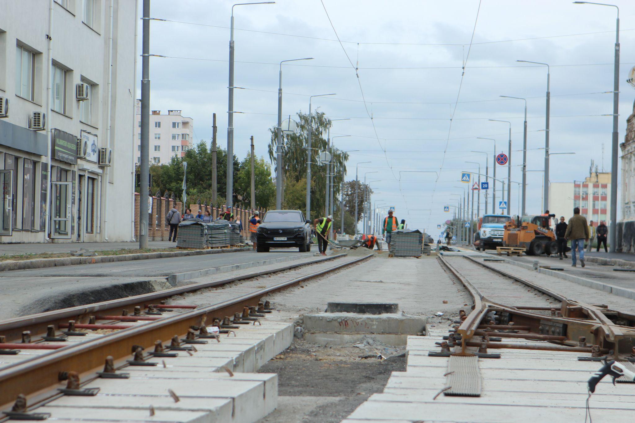 Новини Вінниці - фото з Трамвайні колії прокладені вздовж всієї вулиці: як виглядає реконструкція на Батозькій