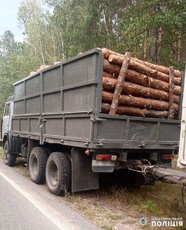 Новини Житомира - фото з На Овруччині зупинили вантажівку з понад 23 кубами лісу без дозвільних документів понад 23 кубів лісу без дозвільних документів: поліцейські перевіряють законність перевезення вантажу