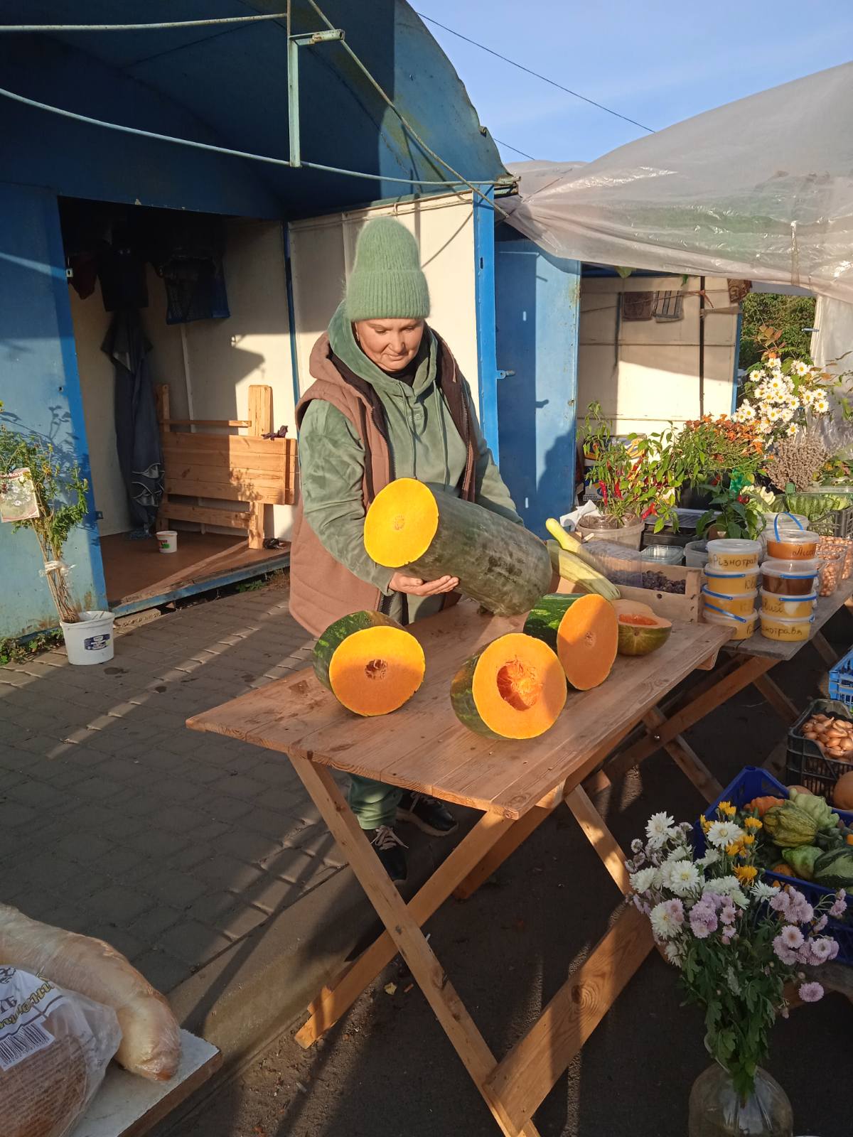 Новини Козятина - фото з На городі у глухівчан виріс гігант Лунга Пієна ді Наполі