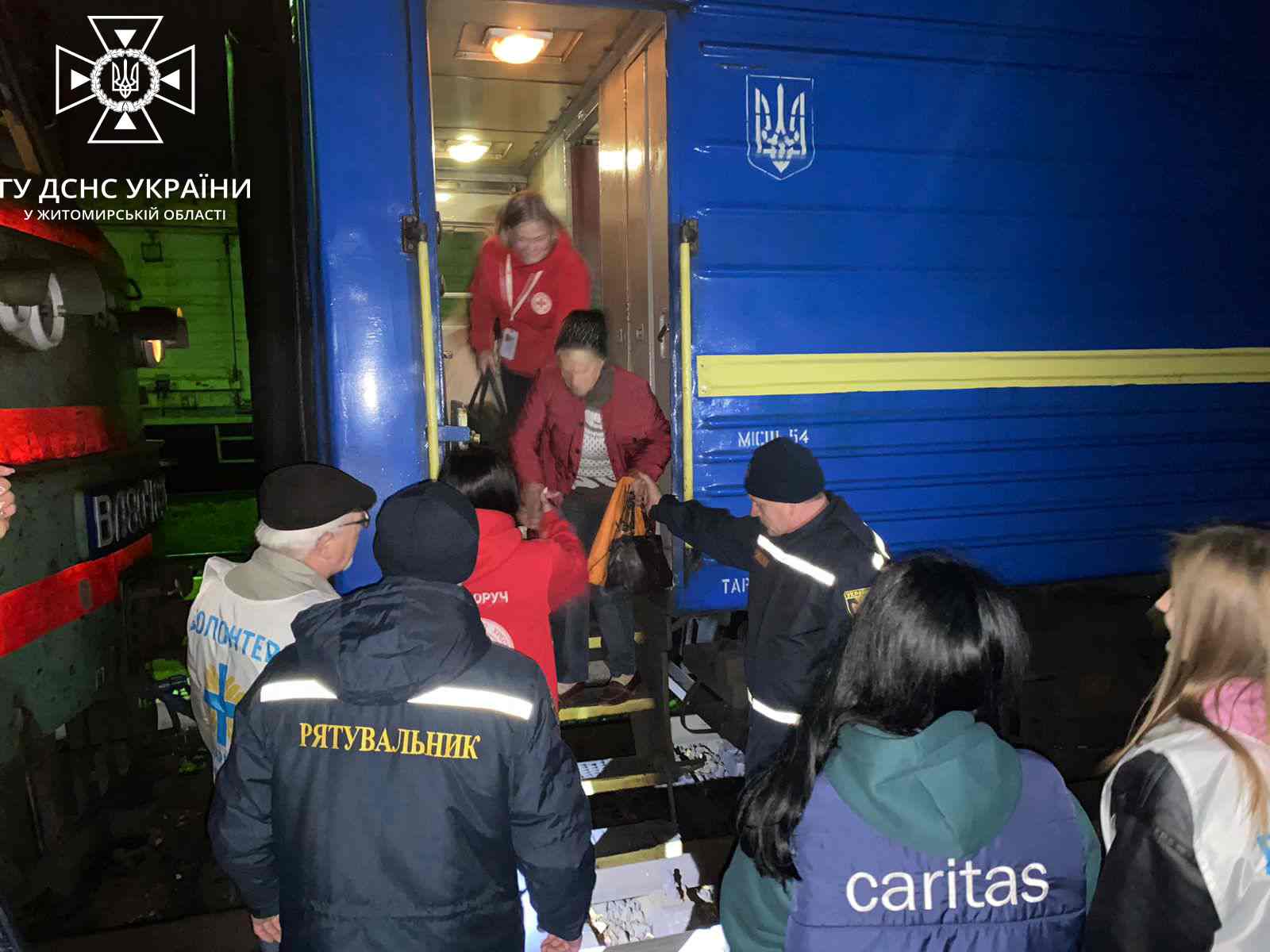 Новини Житомира - фото з До Житомирщини прибув черговий потяг з вимушеними переселенцями з районів, в яких ведуться активні бойові дії