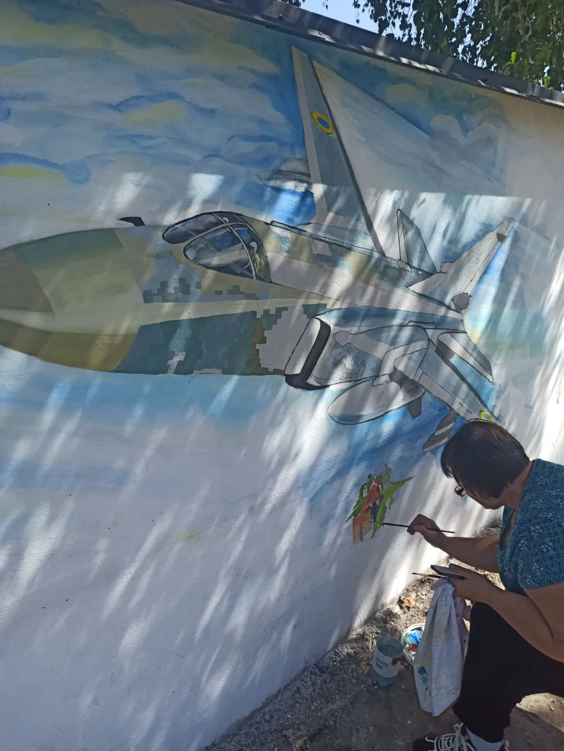 Новини Хмельницького - фото з У Старокостянтинові створили мурал з військовим літаком
