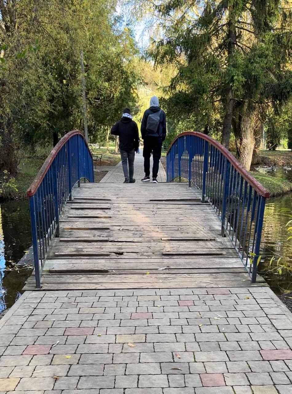 Новини Тернополя - фото з Через дірки вже видно водойму: коли у парку «Сопільче» відремонтують міст