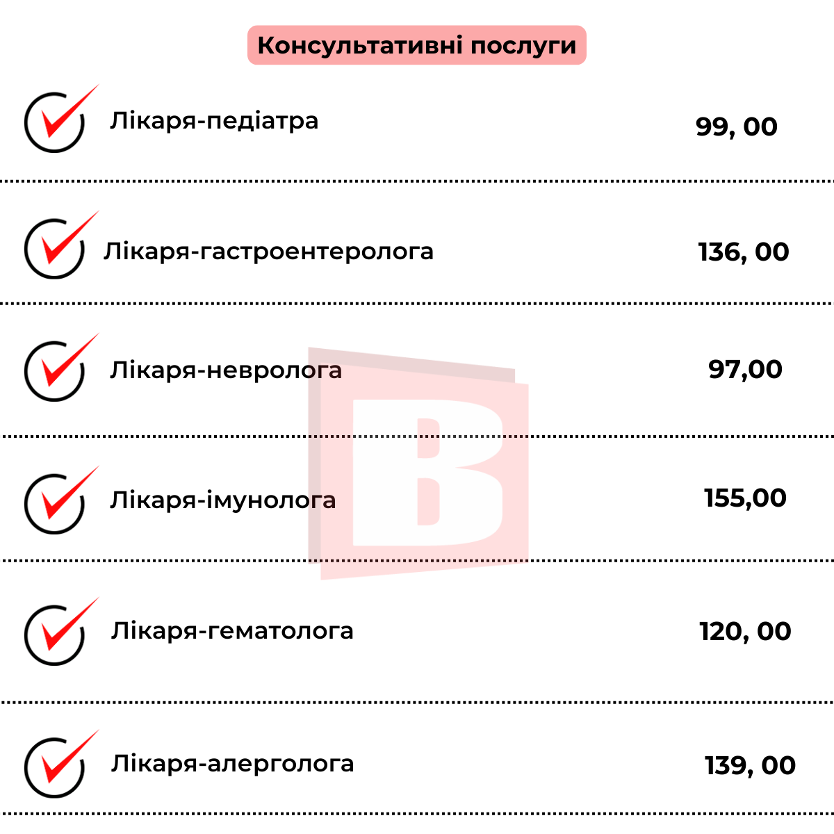 Новини Хмельницького - фото з Платні послуги в Хмельницькій міській дитячій лікарні: перелік і ціни (ІНФОГРАФІКА)