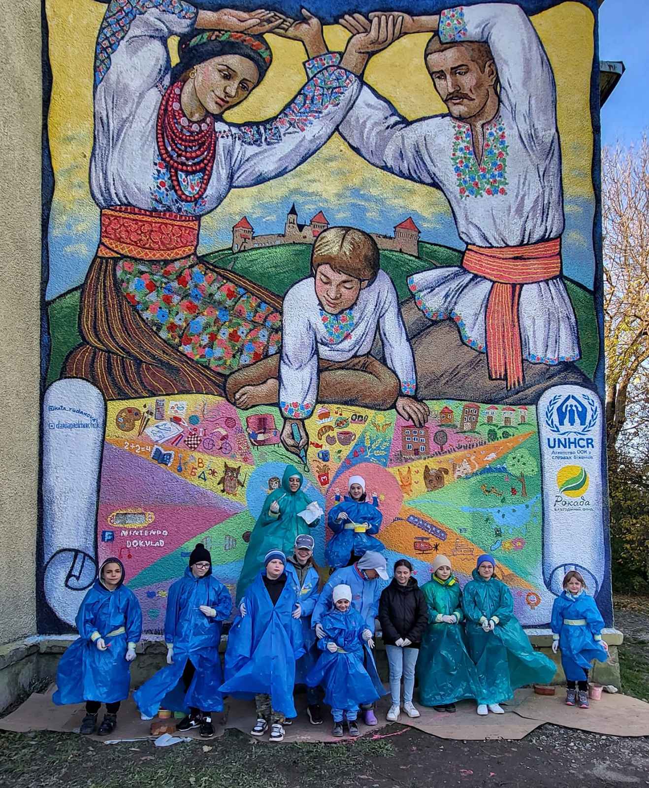 Новини Тернополя - фото з У Скалаті створили мурал Єдності