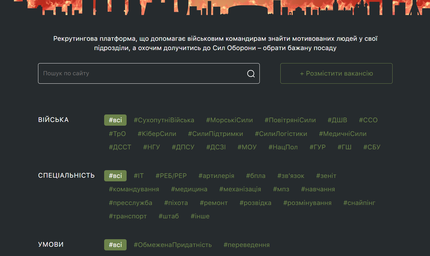 Новини Хмельницького - фото з Військові вакансії: у Міноборони розпочали проєкт рекрутингу до ЗСУ