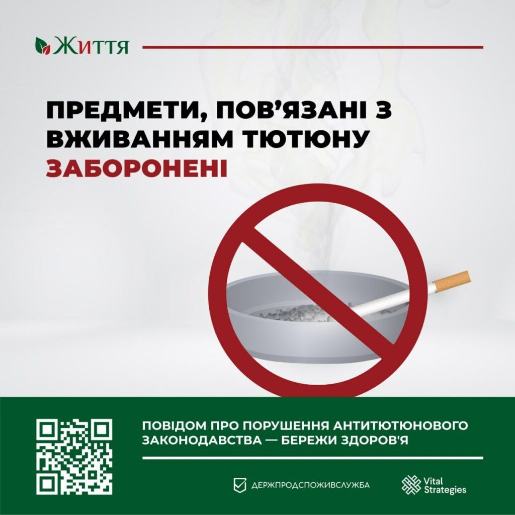 Новини Житомира - фото з У закладах харчування предмети, пов’язані з вживанням тютюну, заборонені