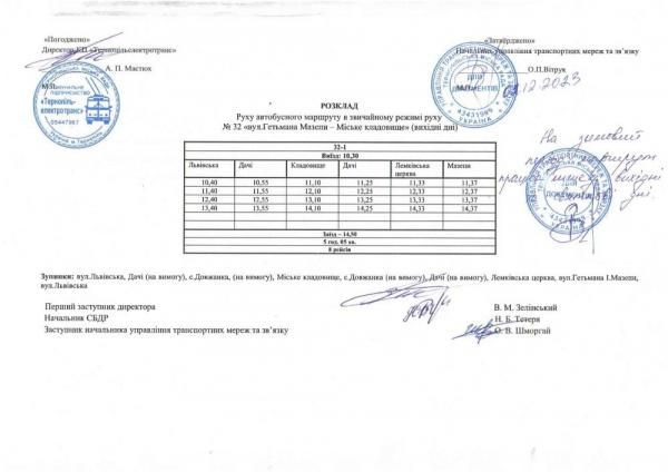 Новини Тернополя - фото з Взимку автобус №32 курсуватиме інакше: що зміниться