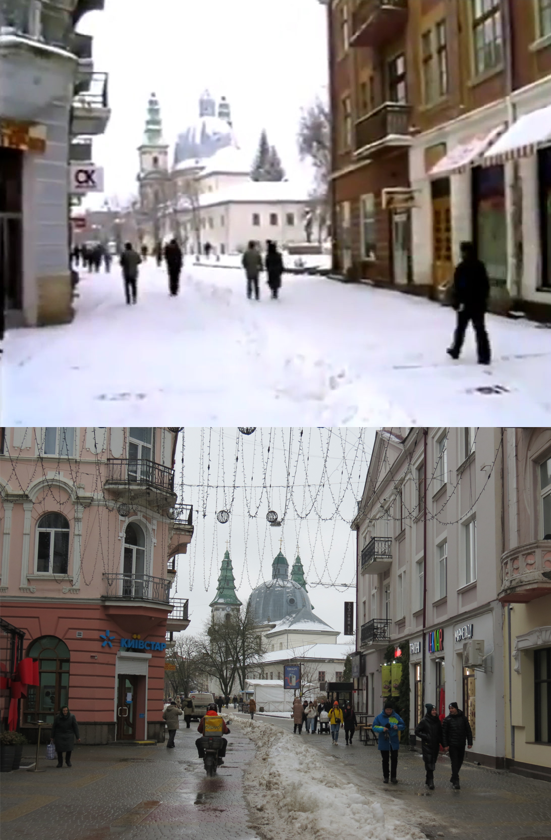 Новини Тернополя - фото з Як змінилась вулиця Сагайдачного за 27 років: відворили фото з одного ракурсу