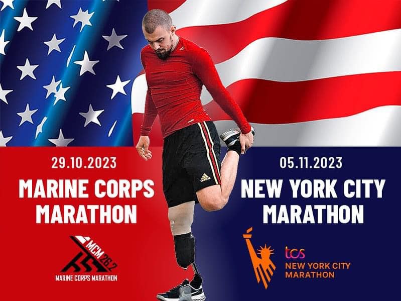 Новини Вінниці - фото з «Скіф» мотивує поранених». Бігун на протезі здолав три марафони і готується до четвертого